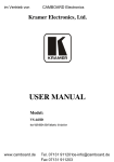 USER MANUAL - CAMBOARD Electronics