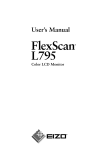 FlexScan L795 User's Manual