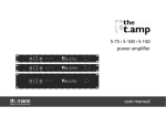 S-75 • S-100 • S-150 power amplifier user manual