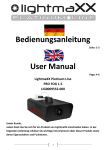 Bedienungsanleitung User Manual - Oettinger