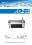 User Manual SONO-MIX MINI