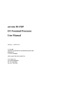 sat-nms IO-FEP I/O Frontend Processor User Manual