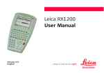 Leica RX1200 User Manual - Pdfstream.manualsonline.com