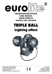 EUROLITE Triple Ball User Manual (# 4946)
