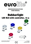 RUBBERLIGHT LED RL2-mit controller, 10m User Manual