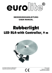 RUBBERLIGHT LED RL4-mit controller, 9m User Manual