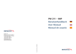 PM 211 – MIP Benutzerhandbuch User Manual Manual de