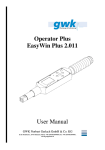 Operator Plus EasyWin Plus 2.011 User Manual