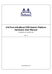 216 Port InfiniBand FDR Switch Platform Hardware User Manual