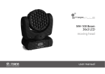 MH-100 Beam 36x3 LED moving head user manual