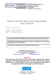Series GI and GIS static current generators User's Manual