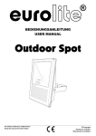 EUROLITE Outdoor Spot User Manual