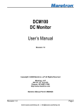 DCM100 DC Monitor User's Manual