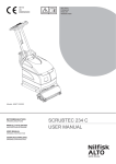 SCRUBTEC 234 C USER MANUAL