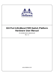 324 Port InfiniBand FDR Switch Platform Hardware User Manual