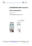 K-BUSRS485/ KNX Converter User manual-Ver.1