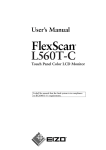 FlexScan L560T-C User's Manual