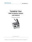 CytoBrite Duo Slide Incubation System - User Manual