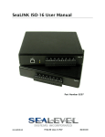 8207 User Manual - Sealevel Systems, Inc