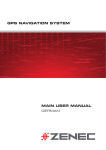 GPS NAVIGATION SYSTEM MAIN USER MANUAL - CS