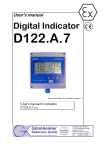 Productdescription / user Manual D 122.A