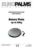 Rotary plate User Manual
