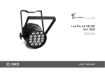 Led Par 64 18x3W 3in1 RGB LED PAR user manual