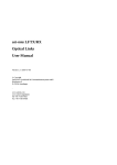 sat-nms LFTX/RX Optical Links User Manual