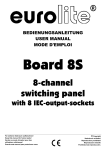 EUROLITE Board 8S User Manual