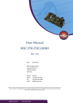 User manual MSC STK-TDC10000, Rev. 4.0