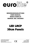 EUROLITE LED LMCP Panel 30cm chrome user manual