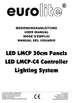 EUROLITE LED LMCP Panel 30cm & Controller user manual