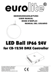 EUROLITE LED Ball for CB-12/50 Controller user manual