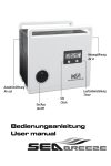 Bedienungsanleitung User manual