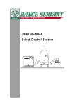 USER MANUAL Select Control System