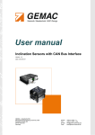 User manual Inclination Sensors with CAN Bus Interface