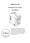 SMOKE ALL-300 Automotive Leak Locator User Manual