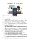 User's Manual for “teba“ Solar T-62T