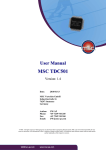 User manual MSC TDC501, Rev. 1.4
