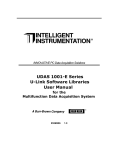 UDAS 1001-E Series U-Link Software Libraries User Manual