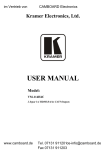 USER MANUAL - Camboard Electronics