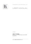 USER MANUAL - Kramer Electronics