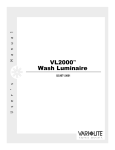 VL2000 Wash Luminaire User's Manual