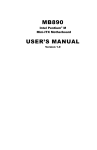 MB890 USER'S MANUAL - NC Technology 입니다.