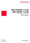 M3T-PD308F V.3.00/M3T-PD30F V.2.00 User's Manual