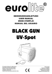 EUROLITE Black Gun UV
