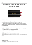 GPS103 User Manual of GSM/GPRS/GPS Tracker for Vehicle