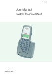 User Manual, Cordless Telephone OfficeT, TD 92282GB