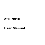 ZTE N910 User Manual