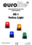 EUROLITE Police Light DE-1 User Manual - LTT